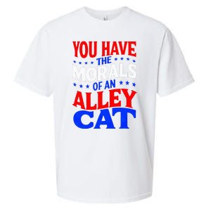 You Have The Morals Of An Alley Cat Funny Debate Sueded Cloud Jersey T-Shirt