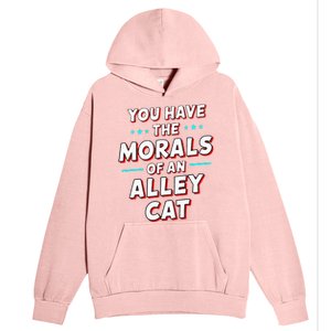 You Have The Morals Of An Alley Cat Funny Debate Urban Pullover Hoodie