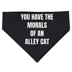 You Have The Morals Of An Alley Cat Funny Debate USA-Made Doggie Bandana