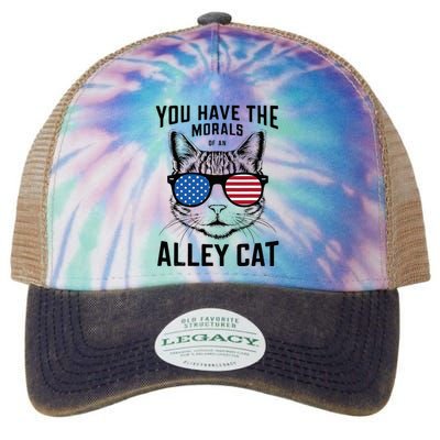 You Have The Morals Of An Alley Cat Funny Joke Legacy Tie Dye Trucker Hat