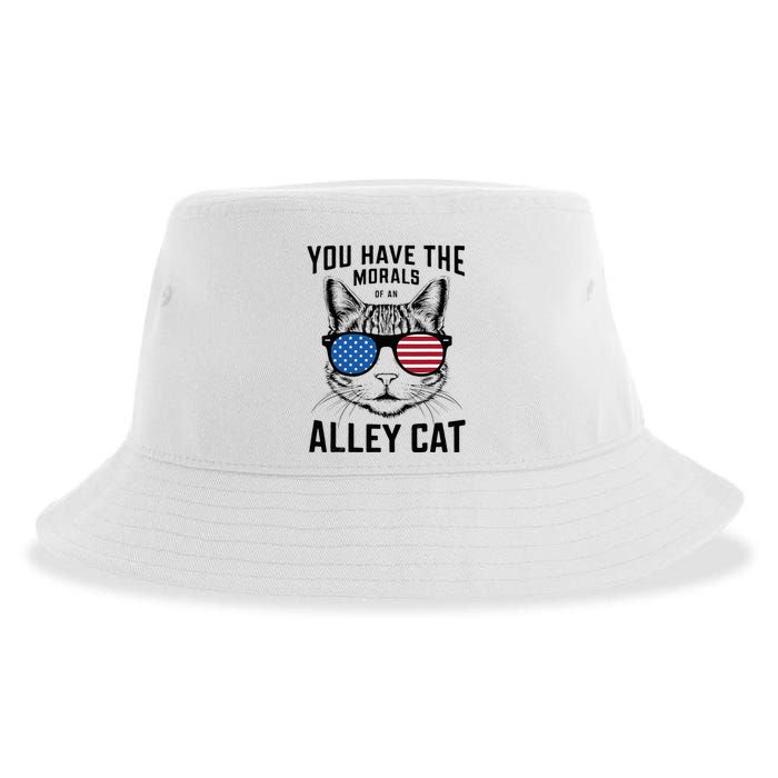 You Have The Morals Of An Alley Cat Funny Joke Sustainable Bucket Hat