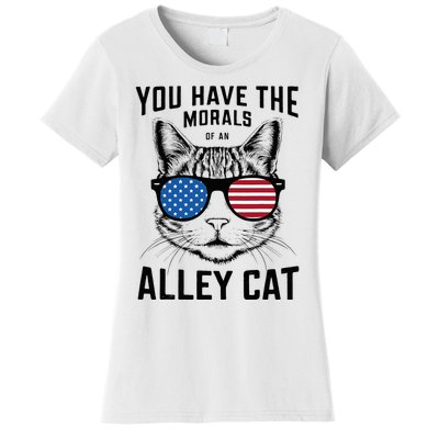 You Have The Morals Of An Alley Cat Funny Joke Women's T-Shirt