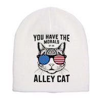 You Have The Morals Of An Alley Cat Funny Joke Short Acrylic Beanie