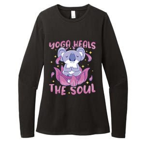 Yoga Heals The Soul Yoga Instructor Meditation Yoga Gift Womens CVC Long Sleeve Shirt