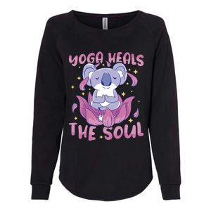 Yoga Heals The Soul Yoga Instructor Meditation Yoga Gift Womens California Wash Sweatshirt