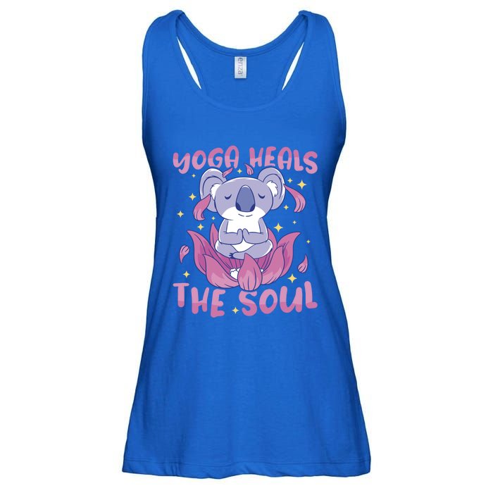 Yoga Heals The Soul Yoga Instructor Meditation Yoga Gift Ladies Essential Flowy Tank