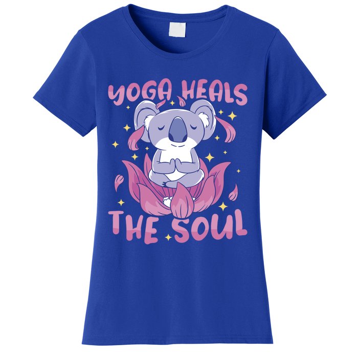 Yoga Heals The Soul Yoga Instructor Meditation Yoga Gift Women's T-Shirt