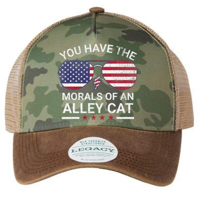 You Have The Morals Of An Alley Cat Funny Joke Legacy Tie Dye Trucker Hat