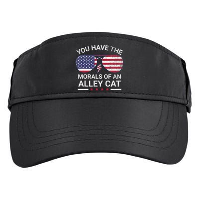 You Have The Morals Of An Alley Cat Funny Joke Adult Drive Performance Visor