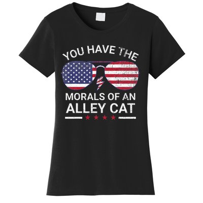 You Have The Morals Of An Alley Cat Funny Joke Women's T-Shirt