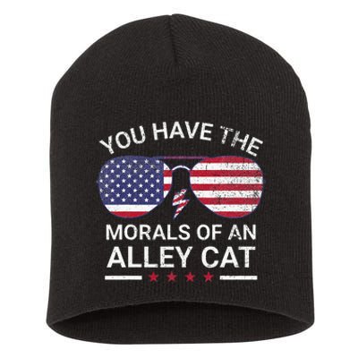 You Have The Morals Of An Alley Cat Funny Joke Short Acrylic Beanie