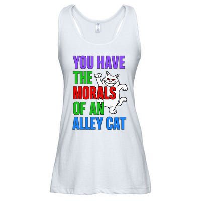 You Have The Morals Of An Alley Cat Funny Debate Ladies Essential Flowy Tank