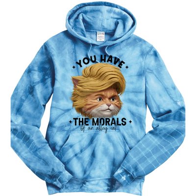 You Have The Morals Of An Alley Cat Joke Meme Tie Dye Hoodie