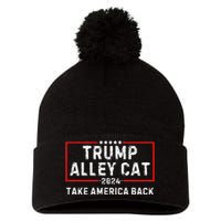 You Have The Morals Of An Alley Cat Pro Trump 2024 Pom Pom 12in Knit Beanie