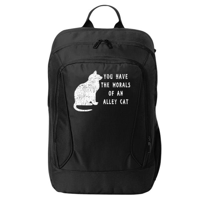 You Have The Morals Of An Alley Cat Funny Biden City Backpack