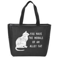 You Have The Morals Of An Alley Cat Funny Biden Zip Tote Bag