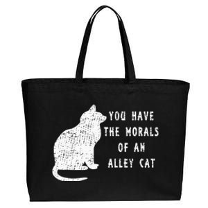 You Have The Morals Of An Alley Cat Funny Biden Cotton Canvas Jumbo Tote