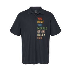 You Have The Morals Of An Alley Cat Debate Quote Softstyle Adult Sport Polo