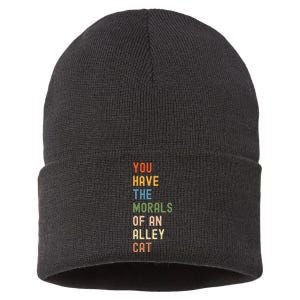 You Have The Morals Of An Alley Cat Debate Quote Sustainable Knit Beanie