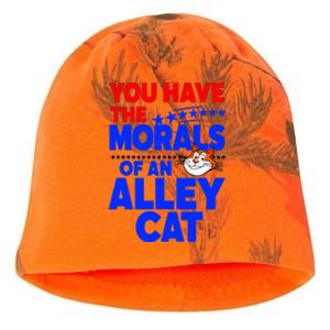 You Have The Morals Of An Alley Cat Funny Debate Kati - Camo Knit Beanie