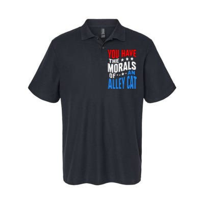 You Have The Morals Of An Alley Cat Funny Debate Softstyle Adult Sport Polo