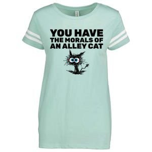 You Have The Morals Of An Alley Cat Enza Ladies Jersey Football T-Shirt