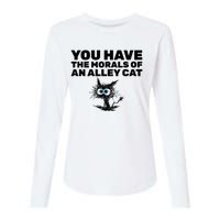 You Have The Morals Of An Alley Cat Womens Cotton Relaxed Long Sleeve T-Shirt