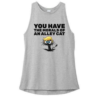 You Have The Morals Of An Alley Cat Ladies PosiCharge Tri-Blend Wicking Tank