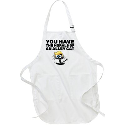 You Have The Morals Of An Alley Cat Full-Length Apron With Pockets