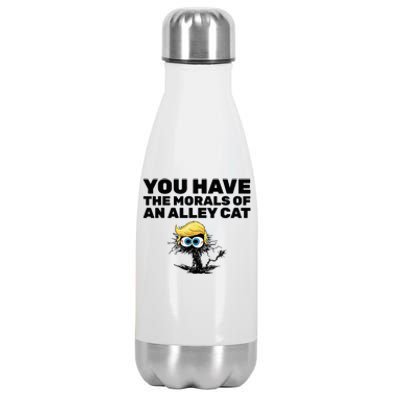 You Have The Morals Of An Alley Cat Stainless Steel Insulated Water Bottle