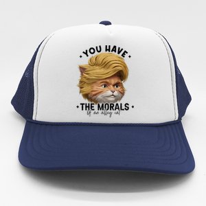 You Have The Morals Of An Alley Cat Joke Meme Funny America Trucker Hat