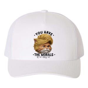 You Have The Morals Of An Alley Cat Joke Meme Funny America Yupoong Adult 5-Panel Trucker Hat