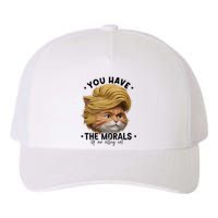 You Have The Morals Of An Alley Cat Joke Meme Funny America Yupoong Adult 5-Panel Trucker Hat