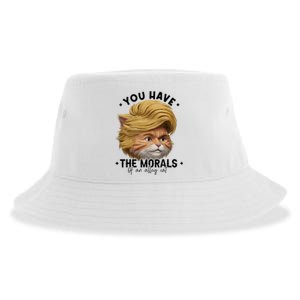 You Have The Morals Of An Alley Cat Joke Meme Funny America Sustainable Bucket Hat