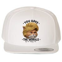 You Have The Morals Of An Alley Cat Joke Meme Funny America Wool Snapback Cap