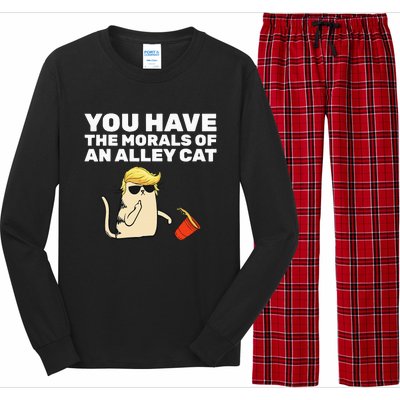 You Have The Morals Of An Alley Cat Long Sleeve Pajama Set