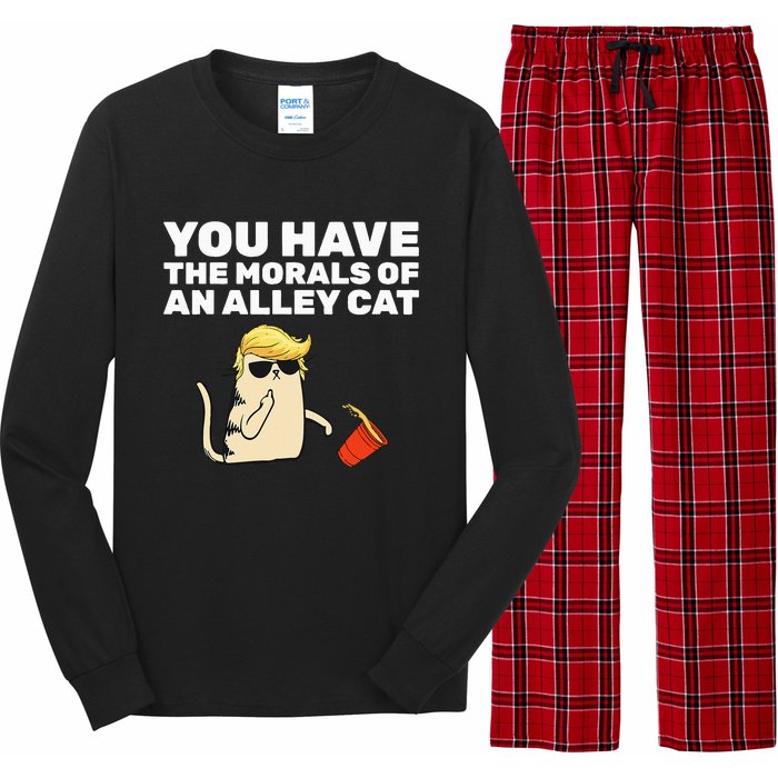 You Have The Morals Of An Alley Cat Long Sleeve Pajama Set