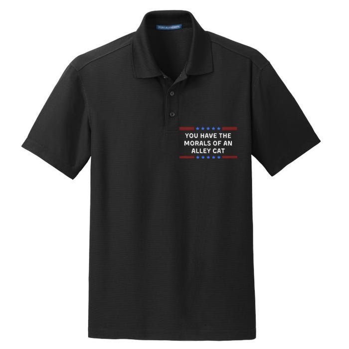 You Have The Morals Of An Alley Cat Dry Zone Grid Polo