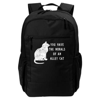 You Have The Morals Of An Alley Cat Funny Biden Daily Commute Backpack