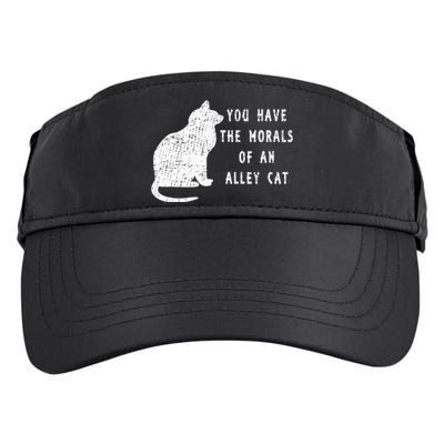 You Have The Morals Of An Alley Cat Funny Biden Adult Drive Performance Visor