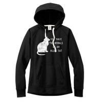 You Have The Morals Of An Alley Cat Funny Biden Women's Fleece Hoodie