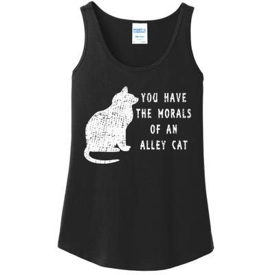 You Have The Morals Of An Alley Cat Funny Biden Ladies Essential Tank