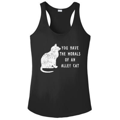 You Have The Morals Of An Alley Cat Funny Biden Ladies PosiCharge Competitor Racerback Tank