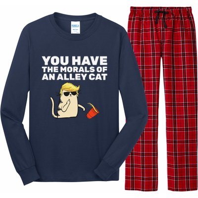 You Have The Morals Of An Alley Cat Long Sleeve Pajama Set