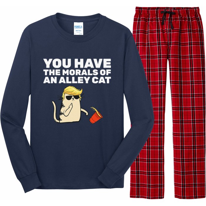 You Have The Morals Of An Alley Cat Long Sleeve Pajama Set