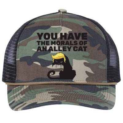 You Have The Morals Of An Alley Cat Retro Rope Trucker Hat Cap