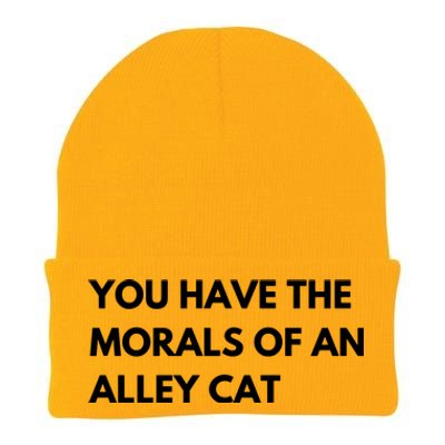 You Have The Morals Of An Alley Cat Presidential Debate Trending Knit Cap Winter Beanie