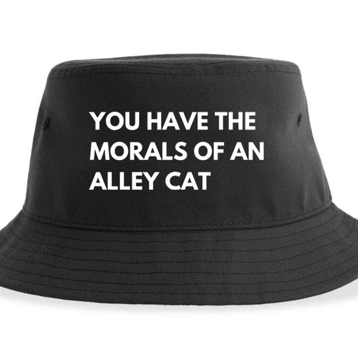 You Have The Morals Of An Alley Cat Presidential Debate Trending Sustainable Bucket Hat