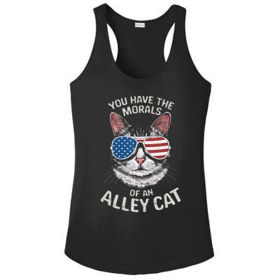 You Have The Morals Of An Alley Cat Funny Cat Ladies PosiCharge Competitor Racerback Tank