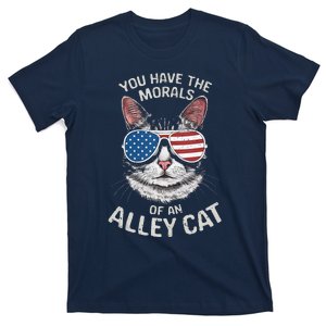 You Have The Morals Of An Alley Cat Funny Cat T-Shirt